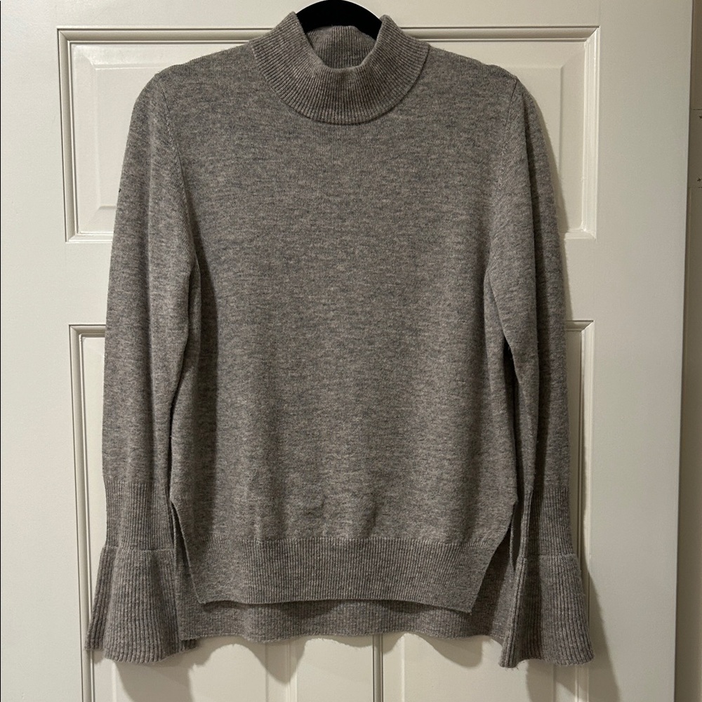 Milly Heather Gray Turtleneck Sweater